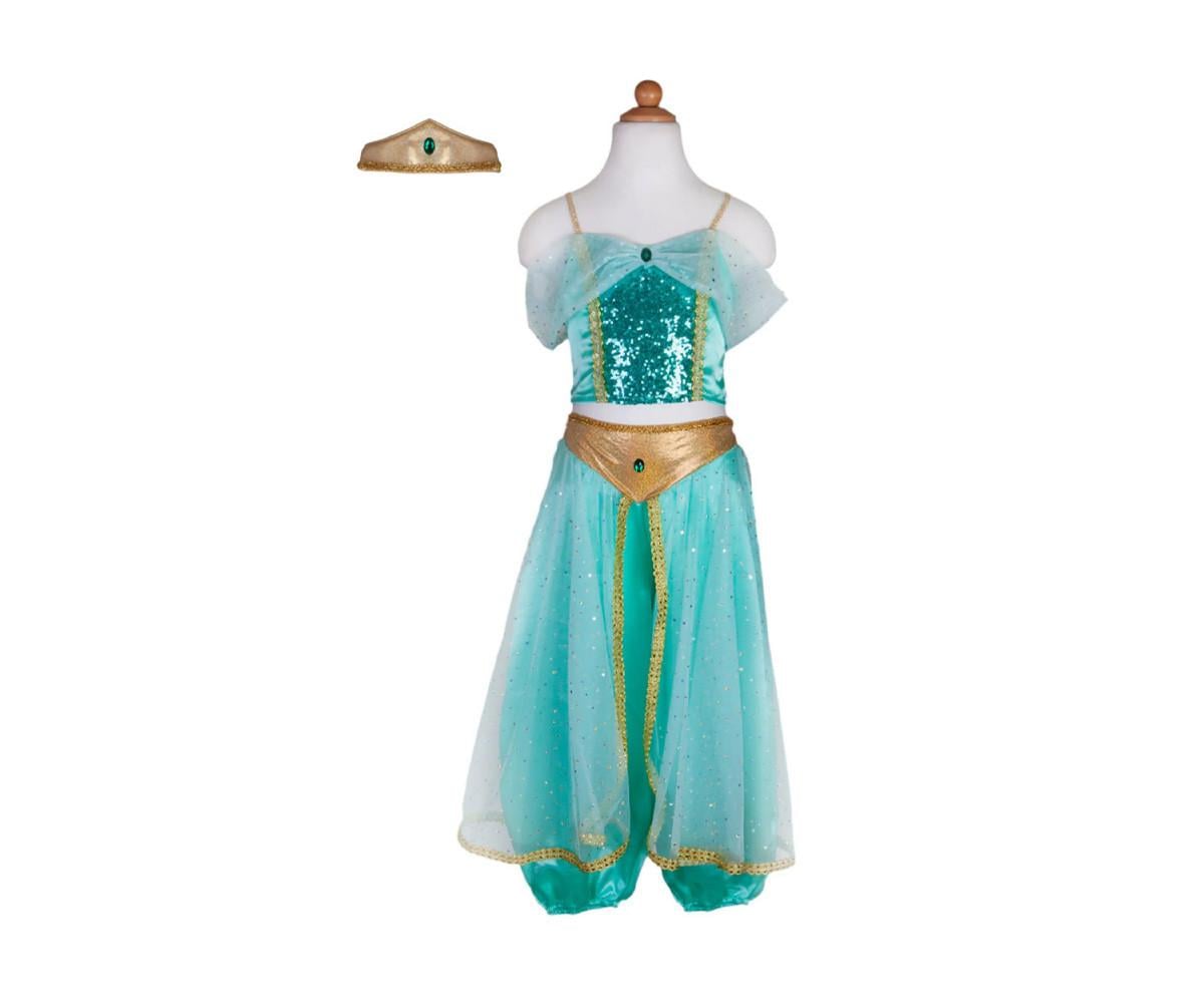 Jasmine Arab Princess Turquoise Children's Costume